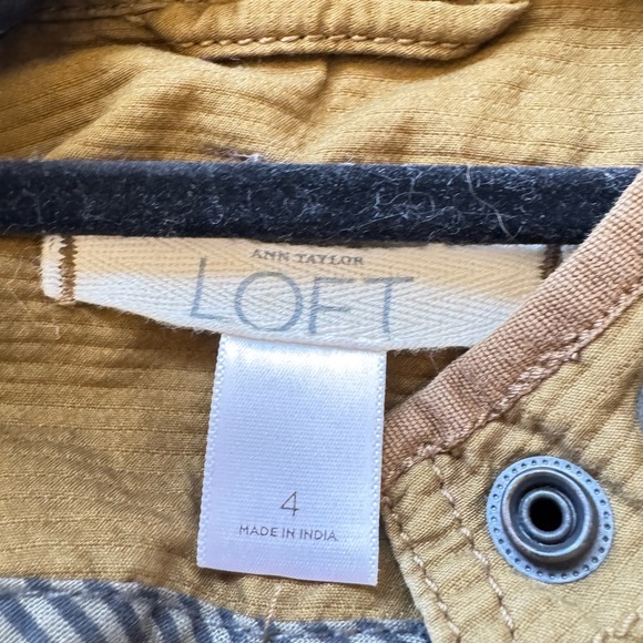 LOFT Utility Military Style Y2K Jacket Olive Drab Size 4 - Picture 5 of 9